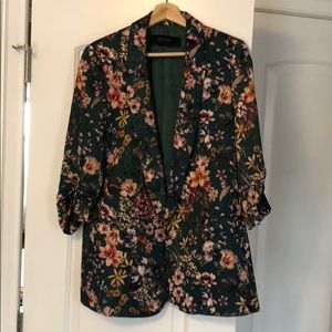 Zara Floral oversized blazer